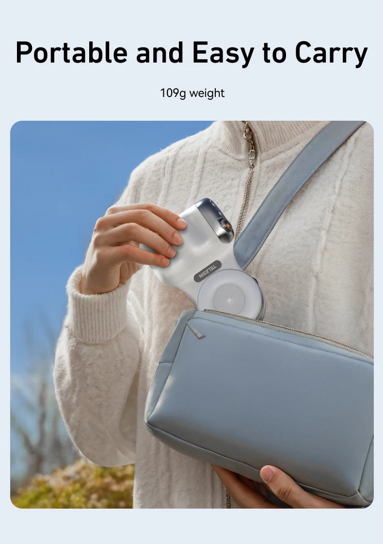 TELESIN™ Magnetic Phone Camera Hand Grip with Bluetooth Remote – Pro Shooting Handle for iPhone & Android Creators