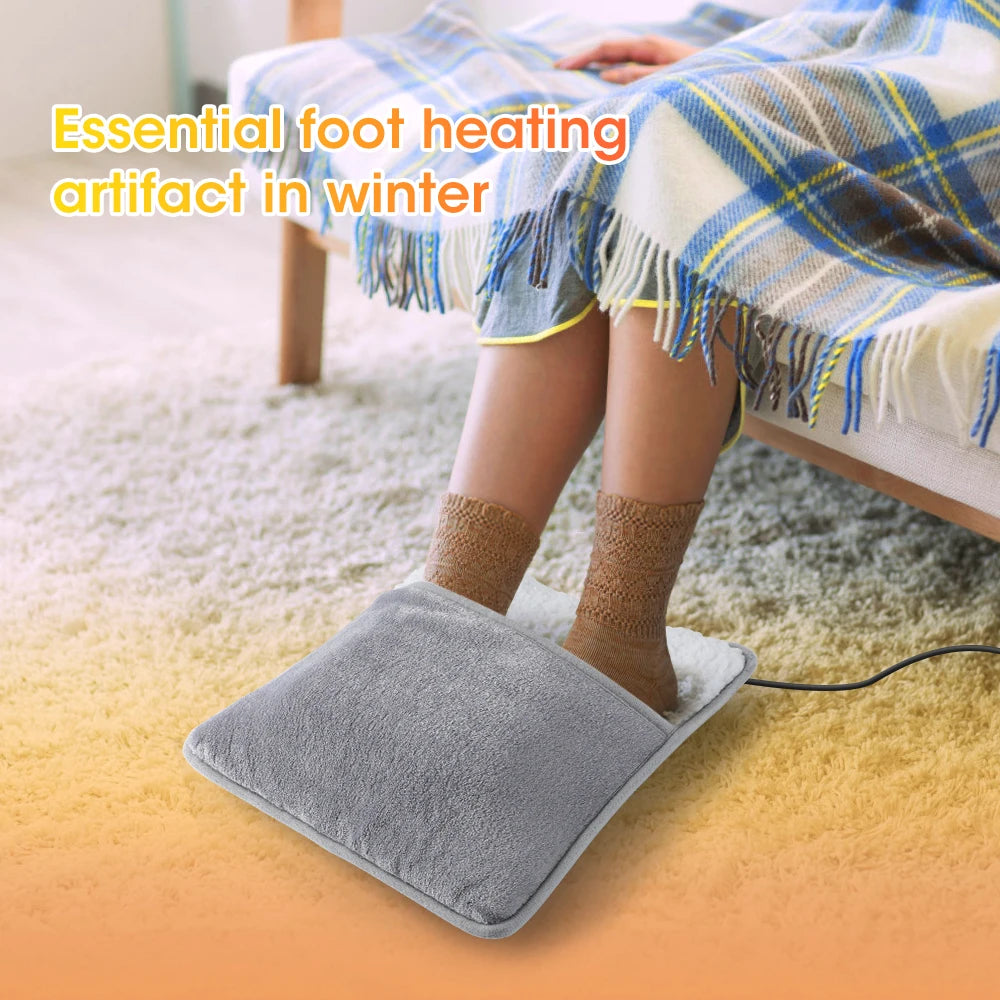 WarmNest™ Electric Foot Heating Pad – USB Powered, Ultra-Soft Plush, Washable Winter Foot Warmer for Deep Sleep & Daily Comfort