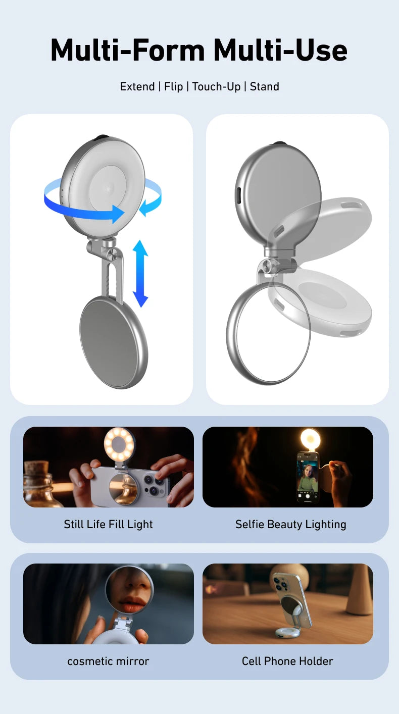 TELESIN™ Magnetic Phone Camera Hand Grip with Bluetooth Remote – Pro Shooting Handle for iPhone & Android Creators