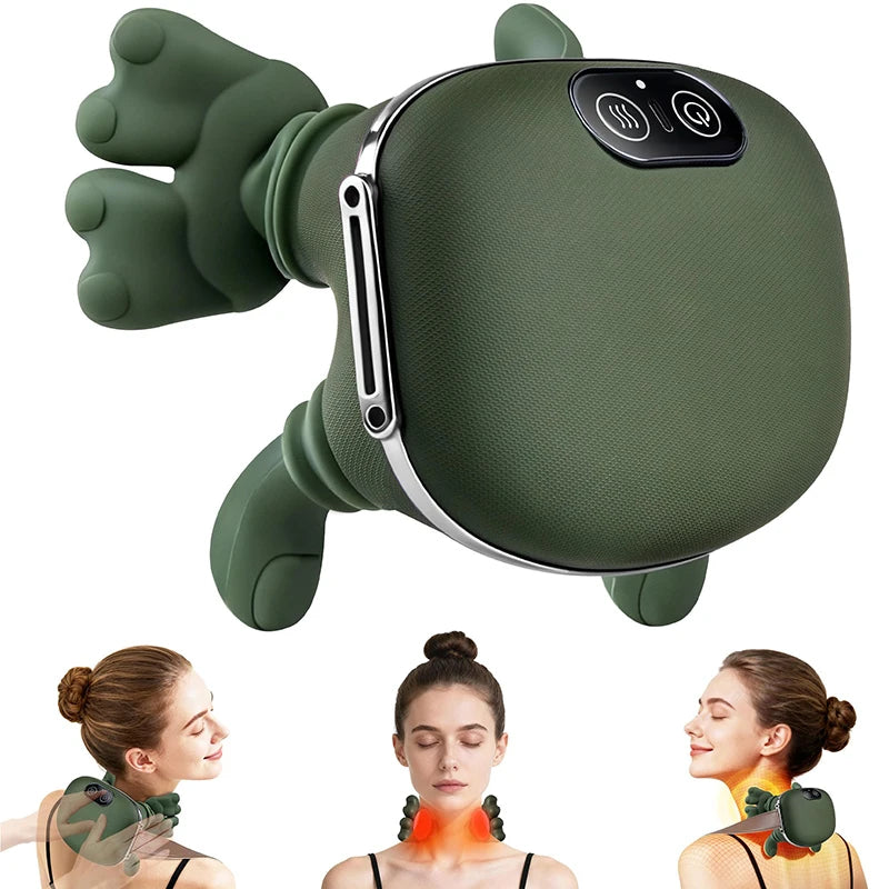 ForeverLily™ Bionic Finger Neck & Shoulder Massager – Deep Kneading Cervical & Trapezius Pain Relief Massage Shawl