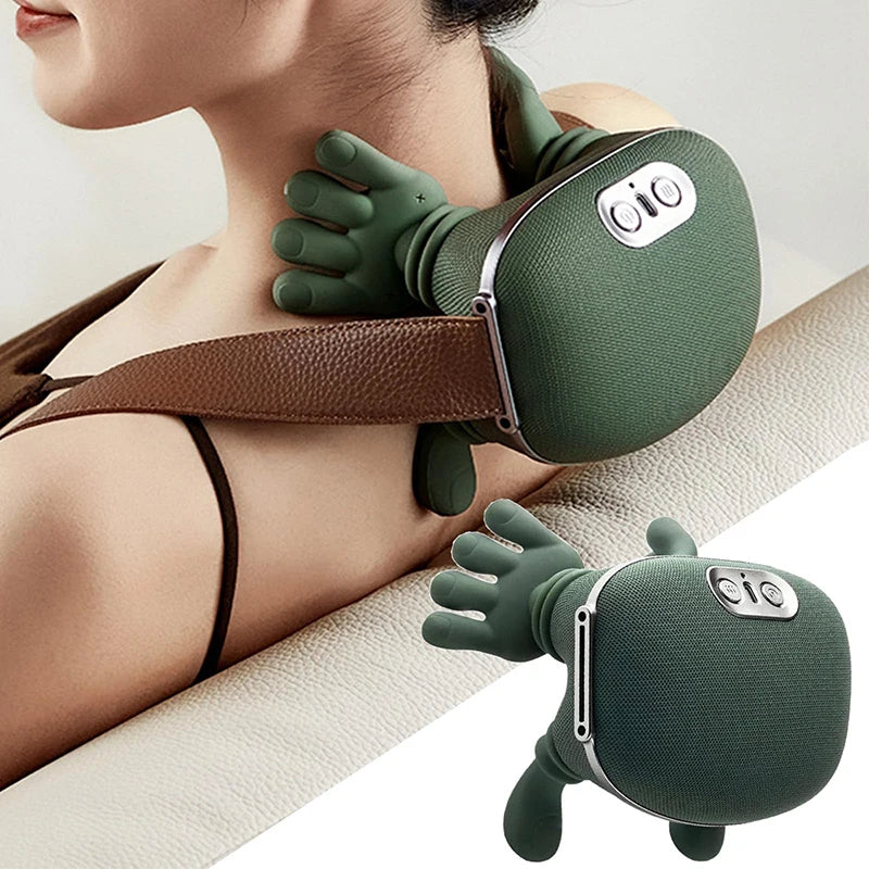 ForeverLily™ Bionic Finger Neck & Shoulder Massager – Deep Kneading Cervical & Trapezius Pain Relief Massage Shawl