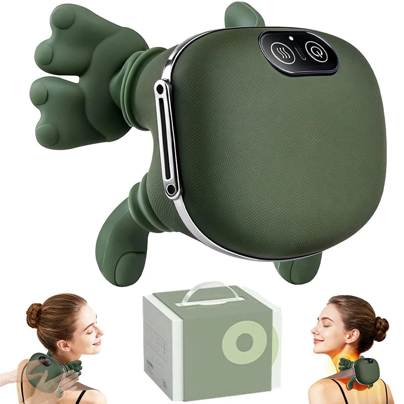 ForeverLily™ Bionic Finger Neck & Shoulder Massager – Deep Kneading Cervical & Trapezius Pain Relief Massage Shawl